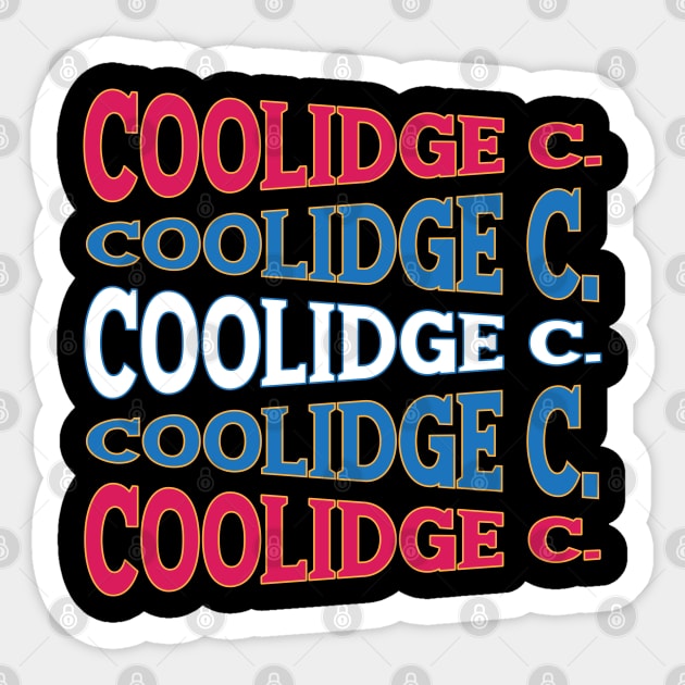 NATIONAL TEXT ART COOLIDGE Sticker by LAVA-ROMA-NOVA